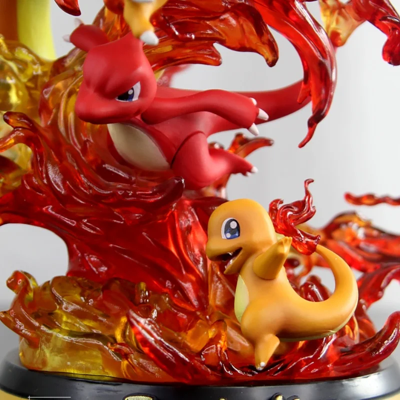 Figura de acción de Pokémon Gk Third Bullet, pequeño dragón de fuego, dragón de fuego, grupo de evolución, estatua de mano, modelo de decoración, juguete de colección