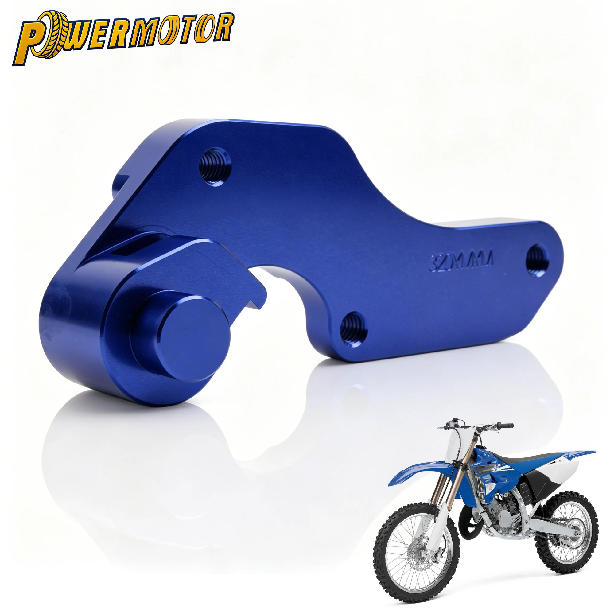 Soporte de reubicación de pinza de freno delantero flotante de 320 mm para motocicleta Yamaha YZ WR 125 250 1998-2007 YZ400F WR400F 1998-2000
