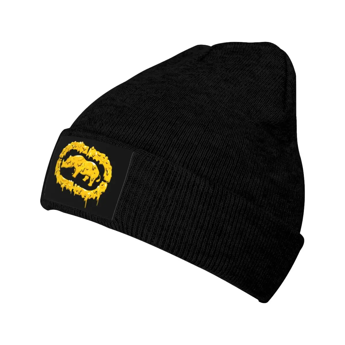 Ecko_Unltd Melted Bright Graphic Knitted Beanie Hat Beanies Cap Cool Vintage High Quality