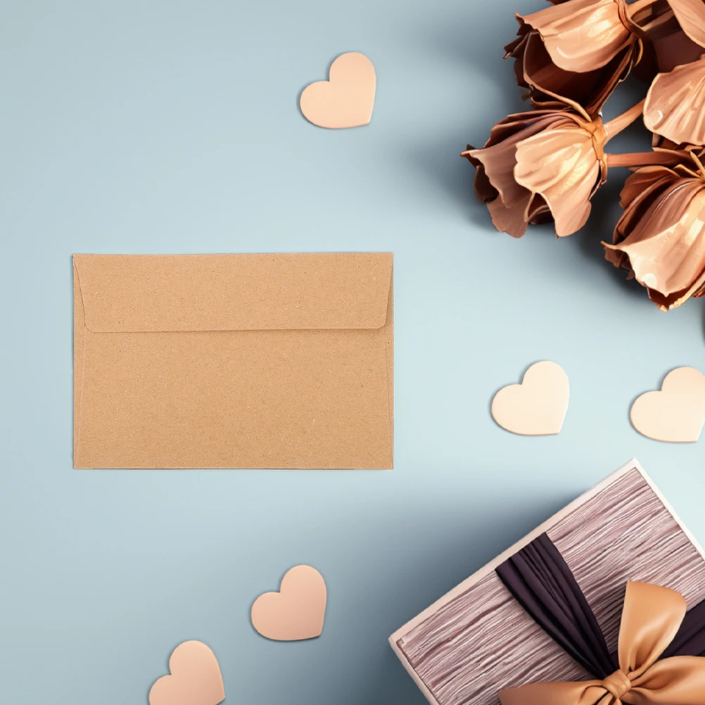 

50Pcs Invitation Envelopes Self Seal Envelopes Blank Classic Color Perfect for Wedding Invitation Cards Greeting Cards Mailing