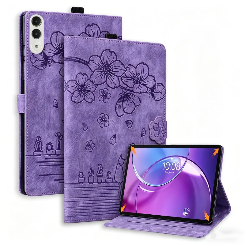

Чехол для планшета с тисненым цветочным узором для Lenovo Xiaoxin Pad Pro 13, чехол-кошелек из искусственной кожи с откидной подставкой для Xiaoxin Pad Pro GT 13 TB376FC
