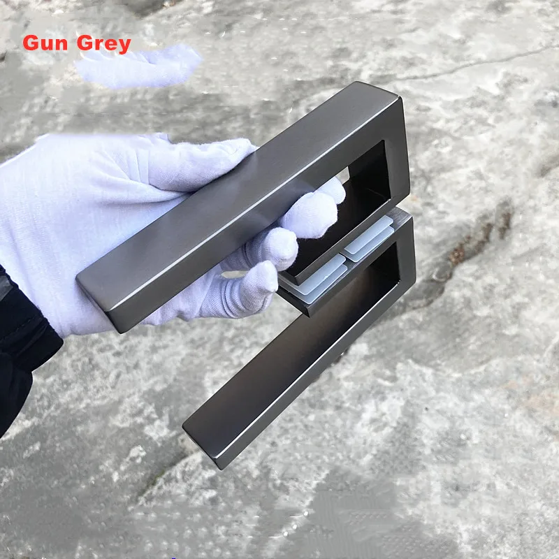 Imagem -06 - Maçaneta de Porta de Vidro de Chuveiro de Madeira Acessórios do Banheiro Sj3046 Aço Inoxidável