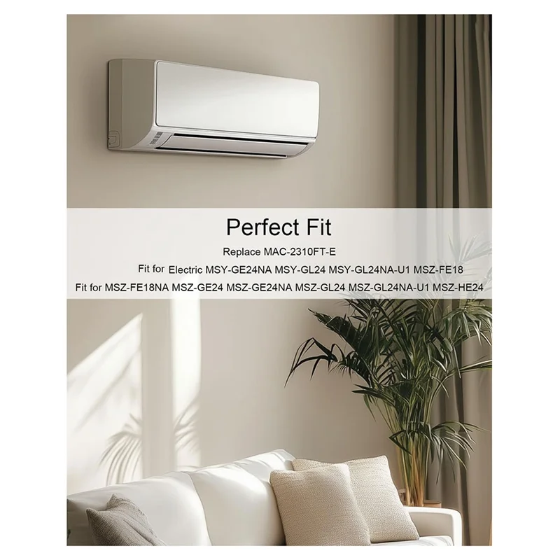 

ABFS, 4 шт., сменный мини-сплит-воздушный фильтр для Mitsubishi Electric MSY-GE24NA MSY-GL24 MSY-GL24NA-U1 без рам