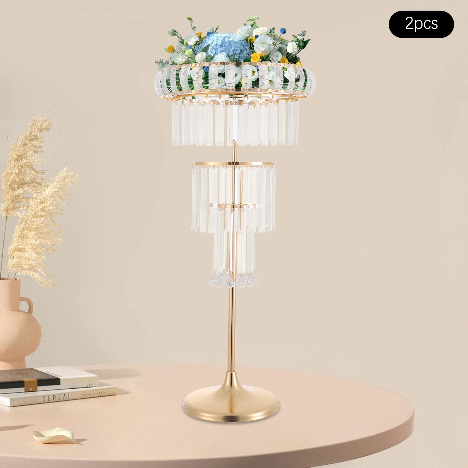 حامل زهور حامل زهور الزفاف حامل قطع مركزية لحفلات الزفاف