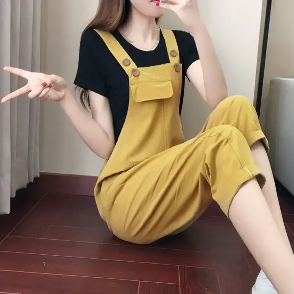 

Backless Jumpsuits Women Elegant Small Socialite Tight Glossy Silky Dance Shaped Hit Waist Clothes Loose Denim Bow Teens