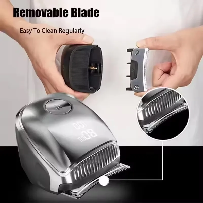 Youpin Komingdon Pro مجموعة قص الشعر الذاتي مشابك الشعر المتقلب للرجال المتاحة الحد مشط ماكينة تشذيب الحلاق USB قابلة للشحن