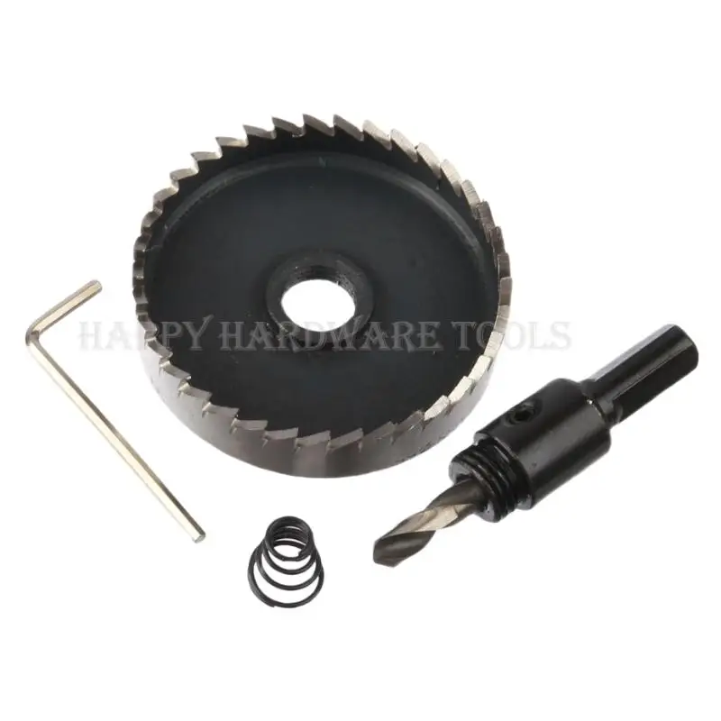 ضياء 65 مللي متر HSS مثقاب الأساسية Holesaw قاطع معدني ناعم قطع البلاستيك الخشب الألومنيوم ثقب المنشار مجموعة