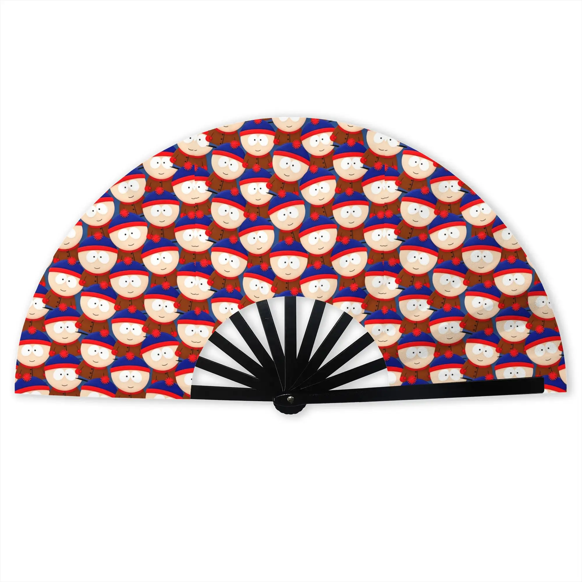 Custom S-Southes Cartoon Manga Hand Fan Promotional Gift Wedding Manga Durable Folding Fans Novelty Bulk Pack Fan