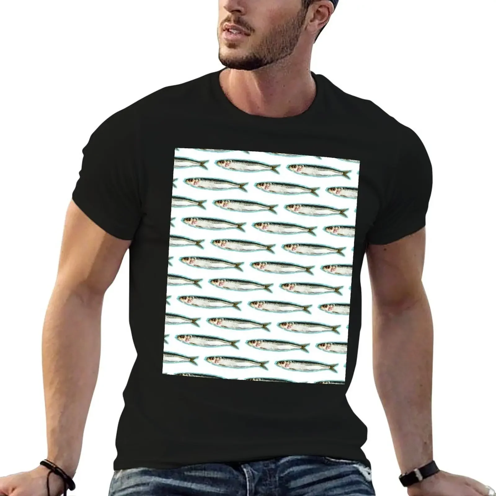 

La Sardina /// The Sardine T-Shirt man clothes baggy shirts kawaii clothes t shirts for men