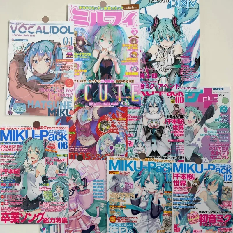 New Hatsune Miku Poster Hatsune Miku Project Diva Anime Peripherals  Bedroom Cartoon Cartoon Wall Stickers Background Decorate