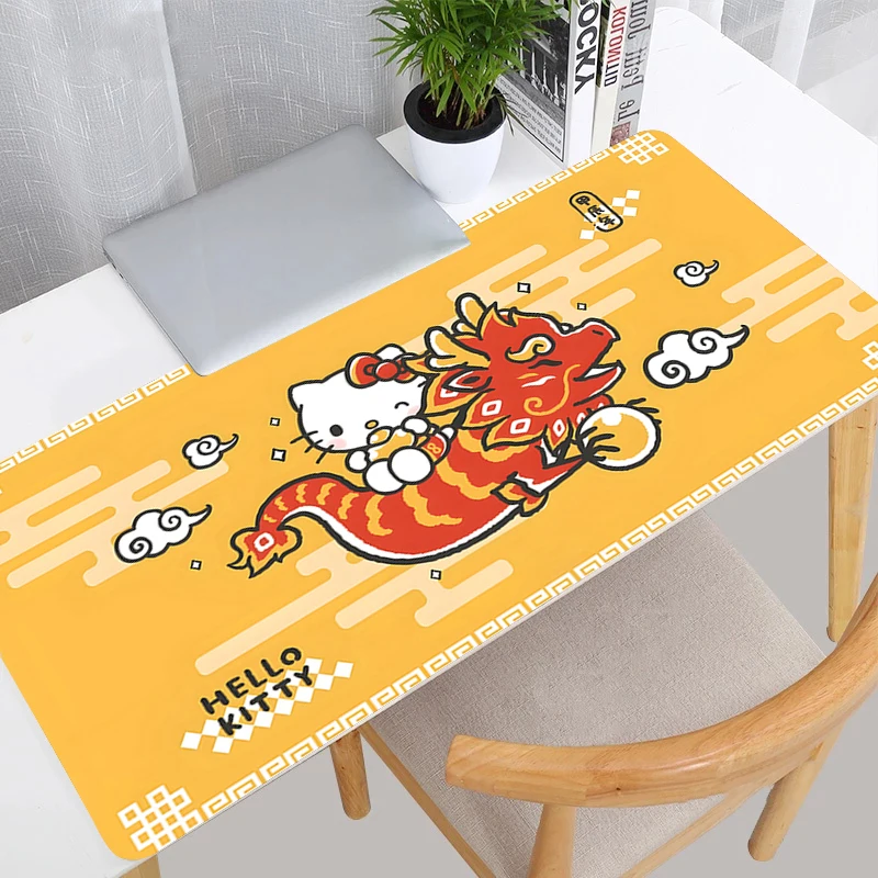 Kawaii Mouse Pad Large Anime Cute Girl Gabinete Gamer Computer Desk Mat Keyboard Pad Gaming Accessories H-Hello Kitty Mousepad