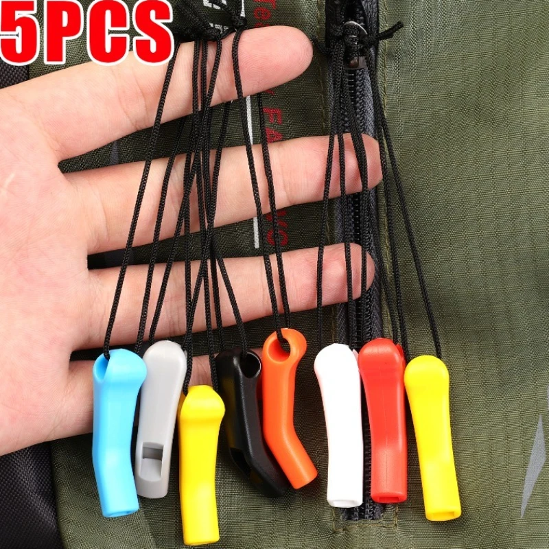 صفارة إنقاذ بسحّاب وسحب للسلامة في حالات الطوارئ في الهواء الطلق لحقيبة الظهر وإكسسوارات المشي لمسافات طويلة وصوت عالٍ وأداة طوارئ متعددة الألوان #2