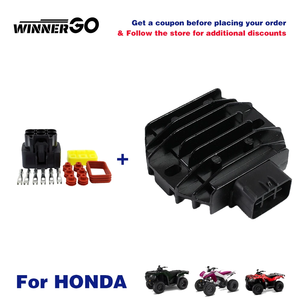 Voltage Regulator Rectifier For Honda Recon 250 TRX250 TRX250X 2x4 TRX250TM TRX250TE FourTrax 31600-HM8-B00 31600-HN1-A41