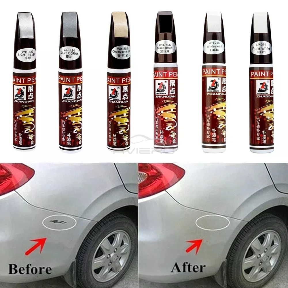 1 szt. Pisak do naprawy rys na lakierze samochodowym, kolorowy pisak do retuszu, wodoodporny, do konserwacji lakieru, akcesoria samochodowe