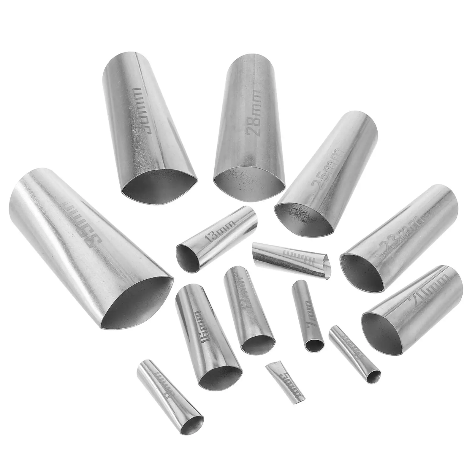 

14pcs Duckbill Glue Nozzle Stainless Steel Tips Sealing Nozzles Kit Versatile Use Even Flow