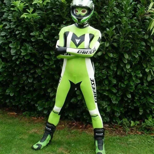 High-quality 100% Rubber Latex Catsuit Racing Apple Green Suit Bodysuit Size XXS-XXL