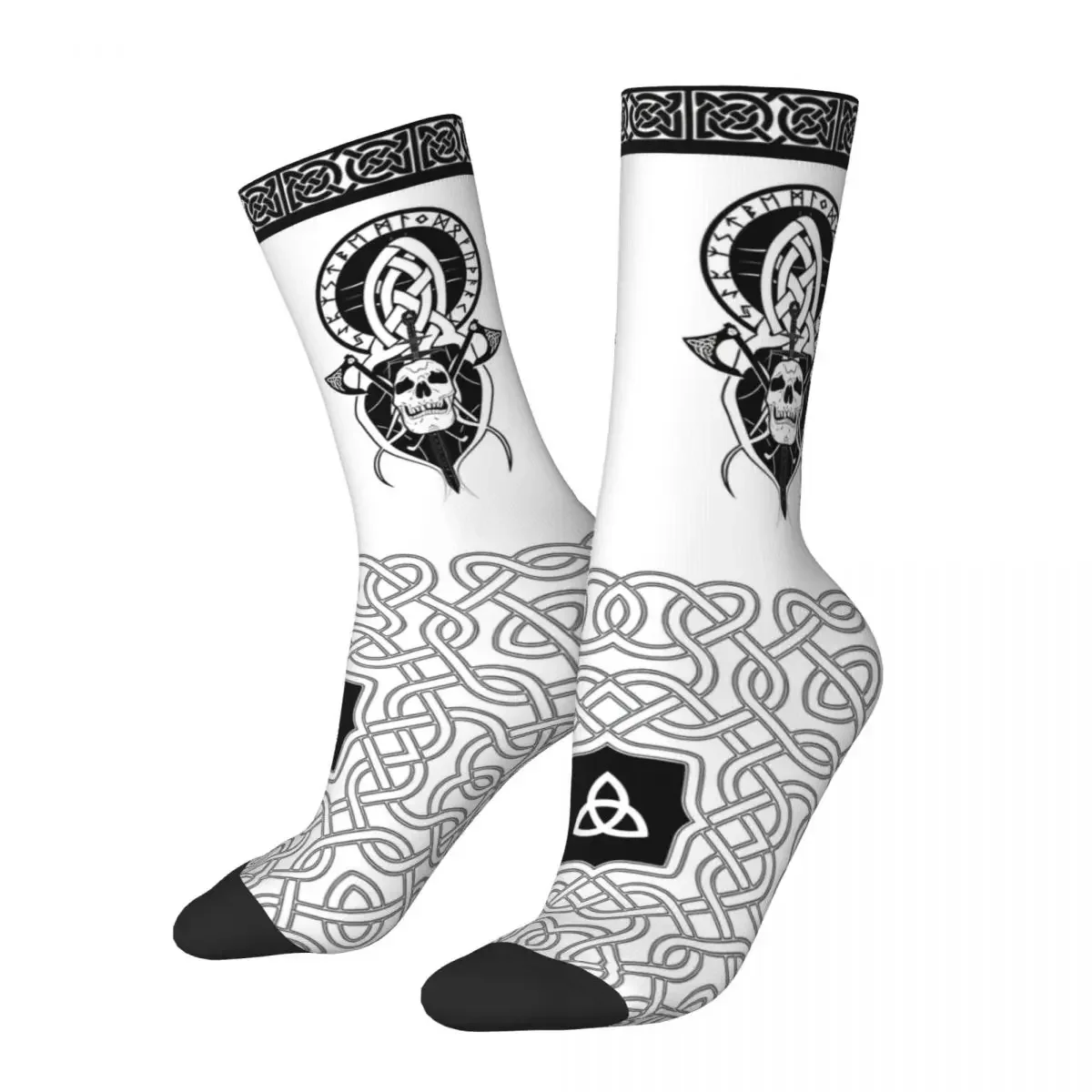 

Funny Crazy Sock for Men Laid To Rest Hip Hop Vintage Viking Happy Breathable Seamless Printed Boys Crew Sock Novelty Gift
