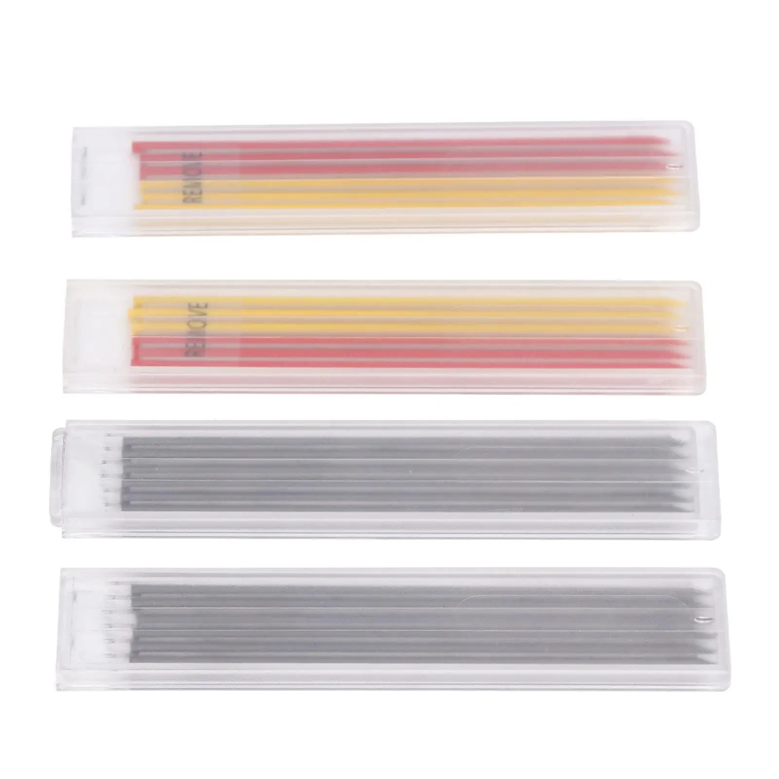 24pcs Carpenter Pencil Refill Set for woodworking Marking Tool  Red, Yellow, Black