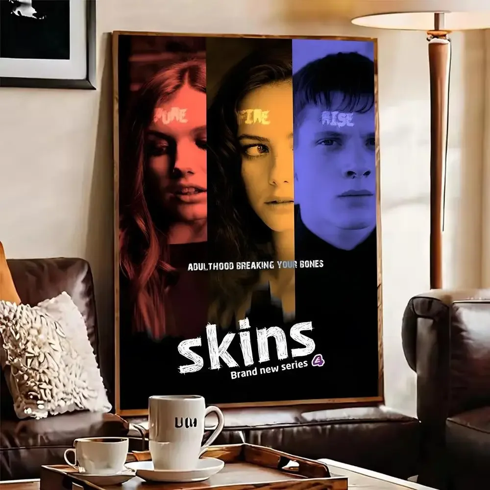 حار التلفزيون S-SKINS المشارك ورقة طباعة غرفة المعيشة المنزلي غرفة نوم مدخل بار مقهى الفن اللوحة الديكور