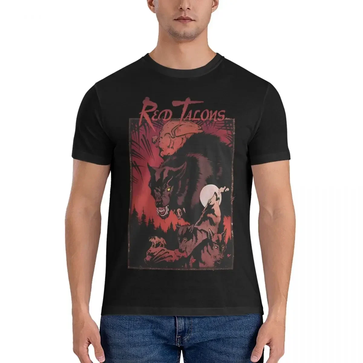 Apocalypse Tribe Red Talons Revised Fitted T Shirts Men Unique T-Shirts Round Neck The Return Of Vampur Tees Short Sleeve Tops