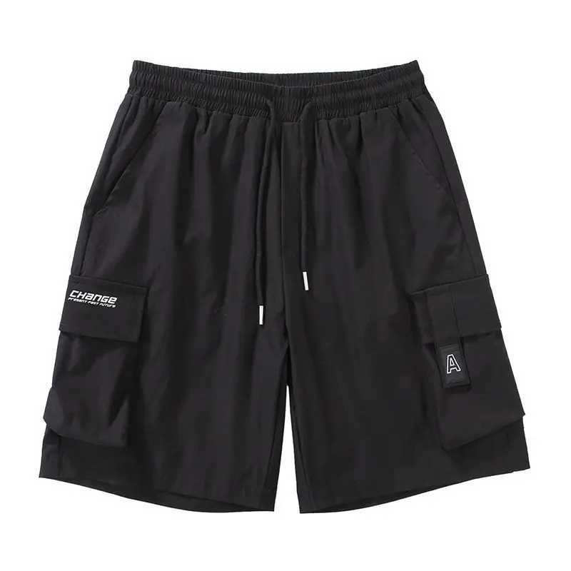 

Мужские шорты-карго, летние уличные брюки из ледяного шелка с открытой промежностью, невидимые повседневные спортивные брюки с несколькими карманами