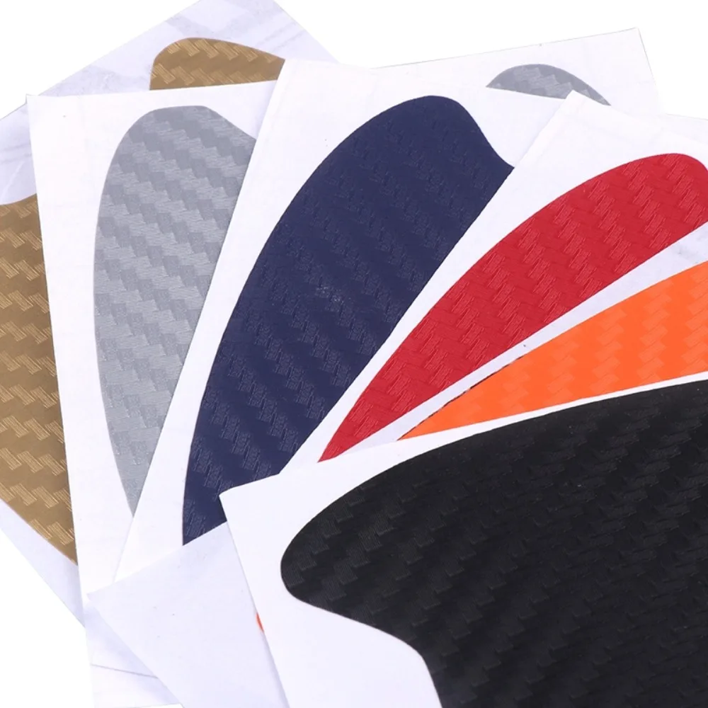 4Pcs/Set Universal Carbon Fiber Car Door Handle Sticker, Scratches Resistant Anti-Scratch Protection Film Cover Design