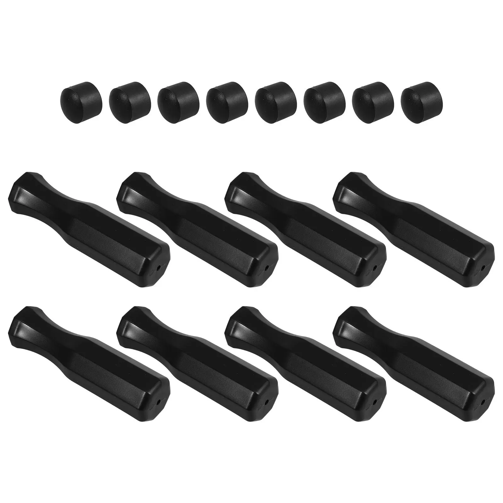 

8Pcs Anti-Skid Foosball Handles Plastic Table Football Replacement Parts Sturdy Wear-Resistant Grip for Table Game