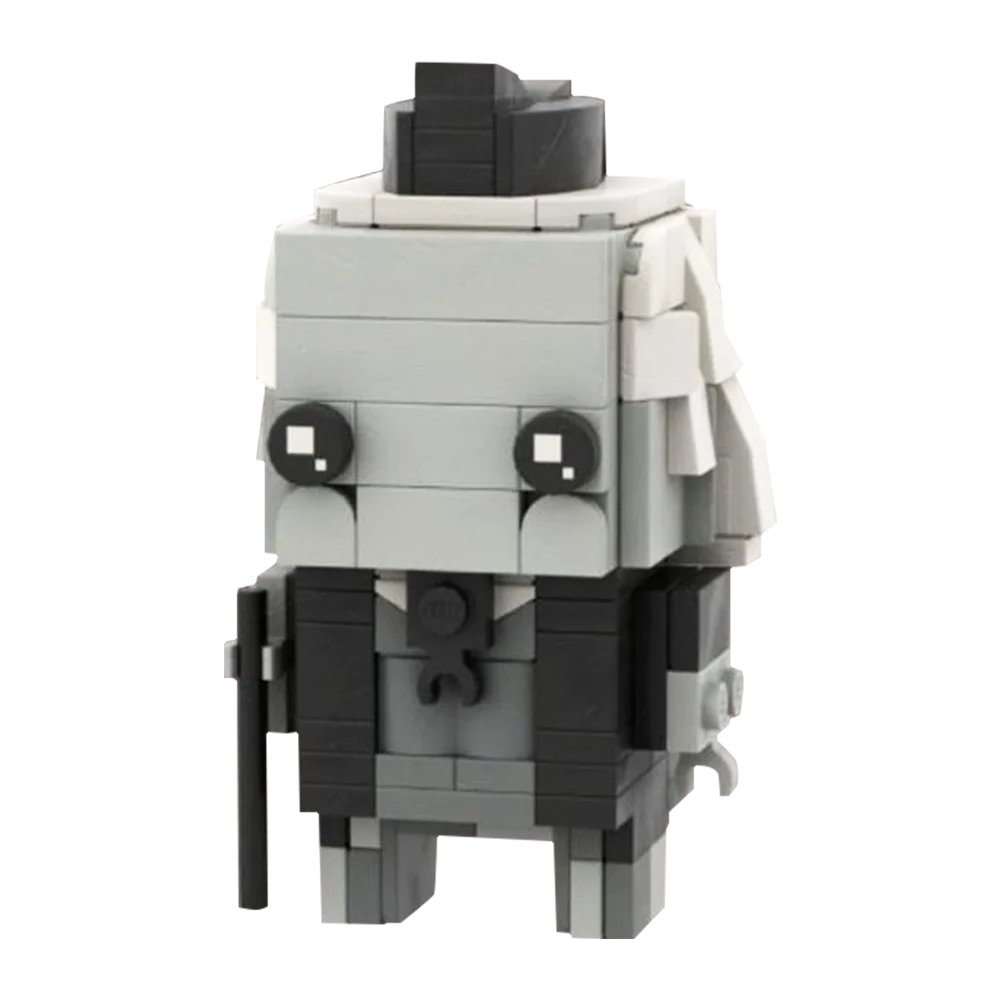 MOC Dr. Who Eerste Dokter Vierkante Kop Jongen Ornament Bouwsteen Educatief Kit Speelgoed Voor Kind Verjaardagscadeau