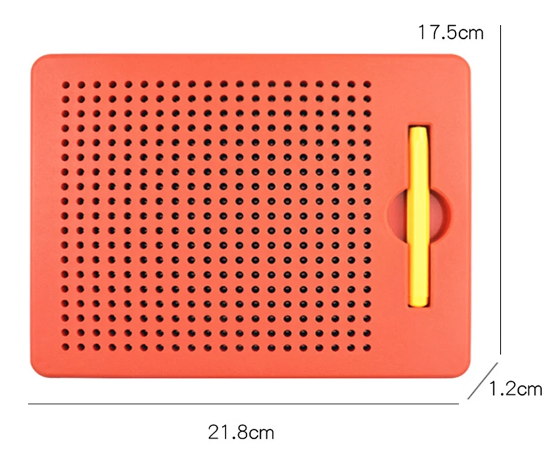 لوح مغناطيسي لوحة مغناطيسية لوحة رسم معدنية خرز قلم ستايلس بوب الخرزة تعلم الكتابة التعليمية لعب للأطفال هدية