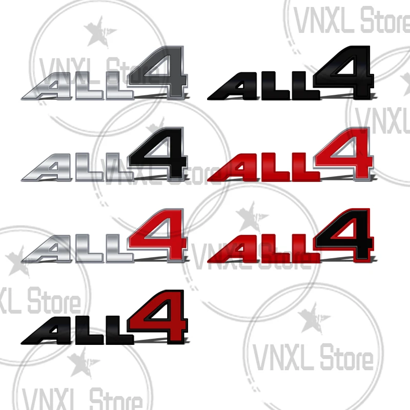 Car-Styling Metal ALL4 Emblem Car Trunk Body Stickers For Mini Cooper S Countryman Paceman Clubman R55 R56 R57 R58 Accessories