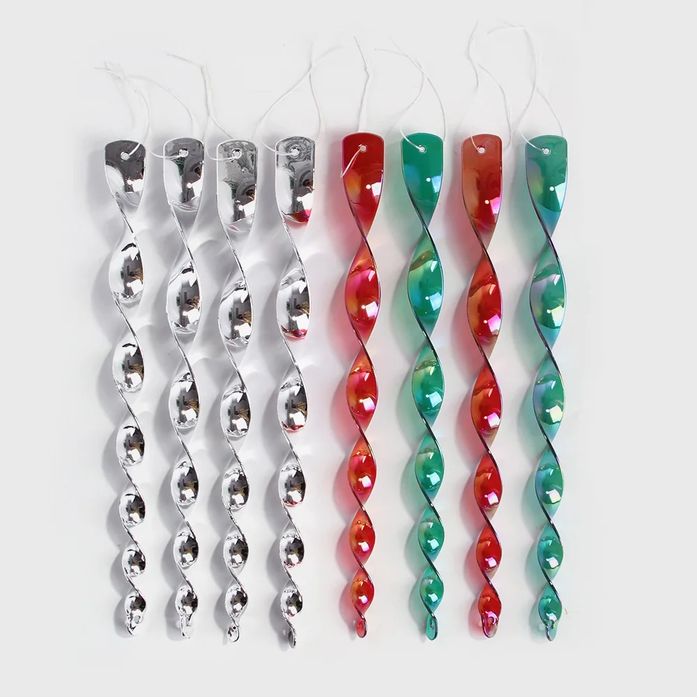8pcs Bird Repeller Rotating Rod Reflective Bird Deterrent Rods 30cm Hanging Spiral Rod Anti-bird Protection Garden Decor Chimes