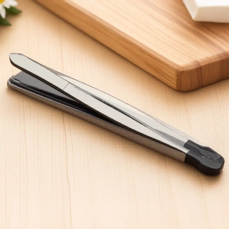 

Long Rubber Coated Tweezers Flat Tip Tweezers for Stamps Beads Jewelry DIY Projects Hobby Crafting Supplies