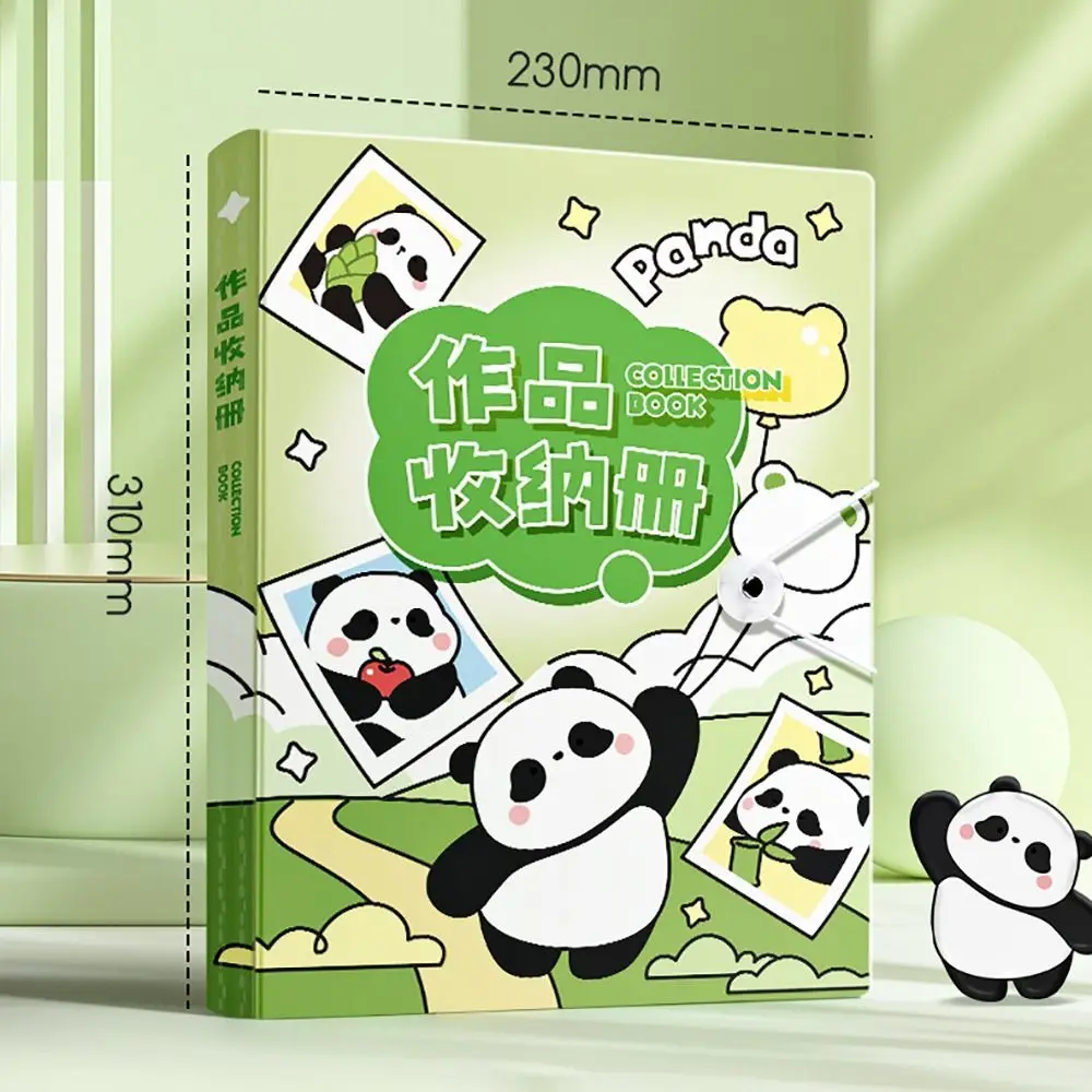 Durable Plastic Archives Bag A4 Transparent Bag File Folder 30/60 Pages Cartoon File Storage Bag Art Collection