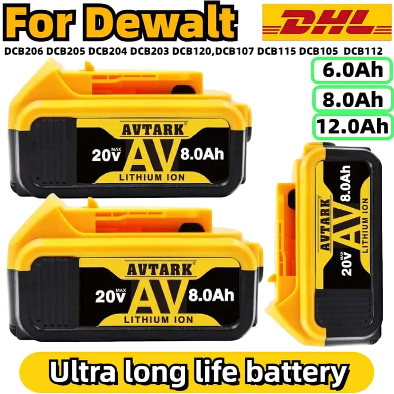 

Cordless/Rechargeable for Dewalt DCB120 Lithium ion Batteries 12V 12.0Ah Battery DCB124 DW089LG DCD701F2 Power Tools/Laser Level