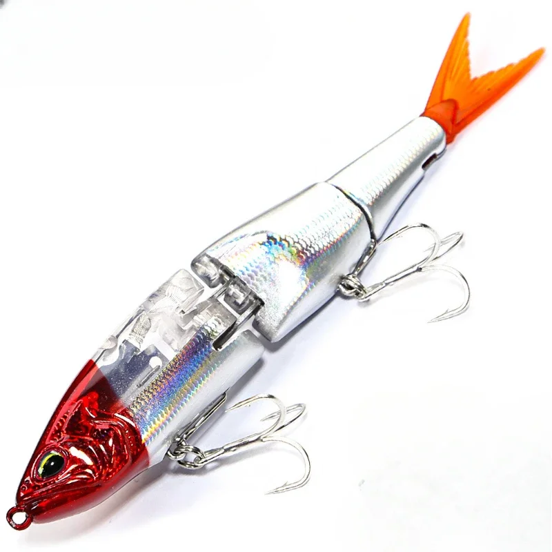 

140mm20.7g Mino simulation Night light Floating Fishing LuresTriple joint body Glide Swimbaits Hard BaitsWobblers For Bass Pike