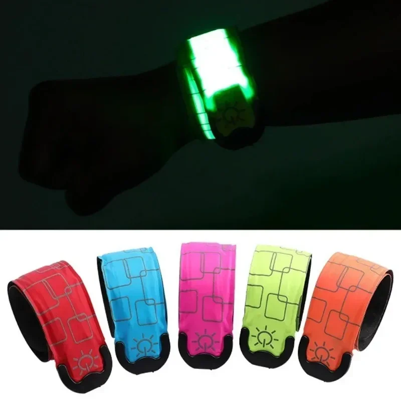 LED Snap Ring USB Charging Model Luminous Wristband Arm Strap Light Outdoor Running Flash Bicycle Safety Warning Light 자전거 램프