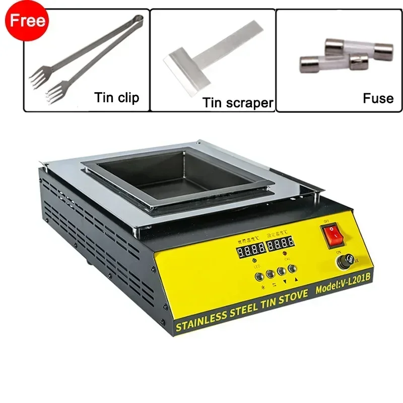Imagem -04 - Tin Melting Pot Forno de Solda Termorregulação Desoldering Banho 110v 220v 30400 Graus Ajustável