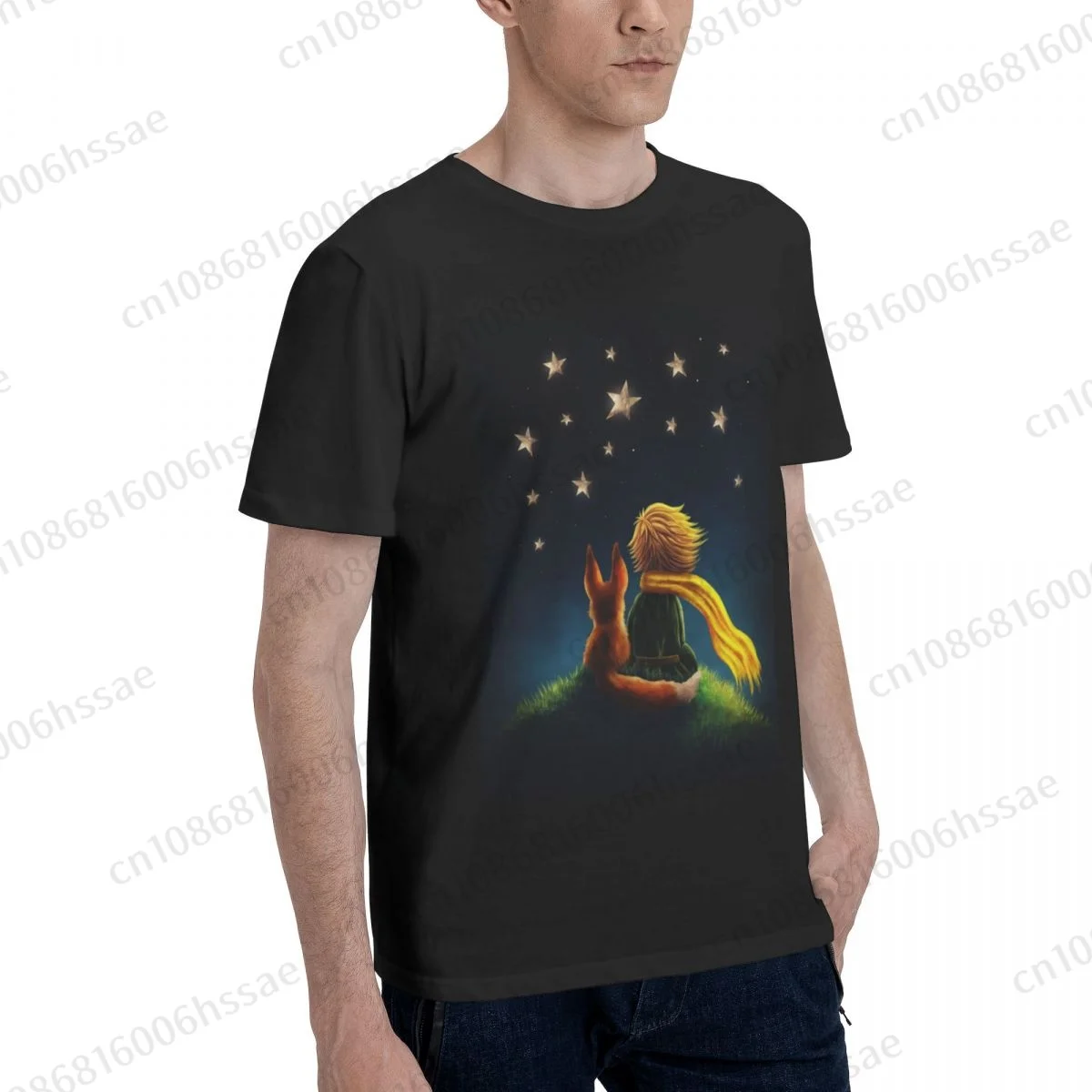 Little Prince T Shirt Men Fashion T-shirt Cotton Tshirt Tops Tees Short Sleeve