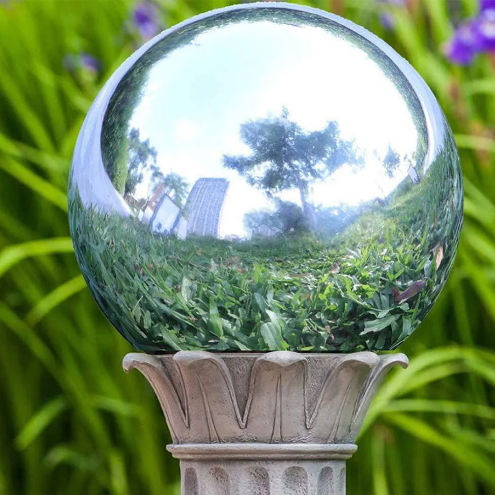 

5Pcs Stainless Steel Garden Globe Polished Reflective Mirror Balls Outdoor Lawn Pond Yard Decoration Gazing Spheres