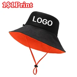 Breathable Fisherman Hat Customized Logo Men's and Women's Wide brimmed Panama Hat Outdoor Fishing and Mountaineering Hat