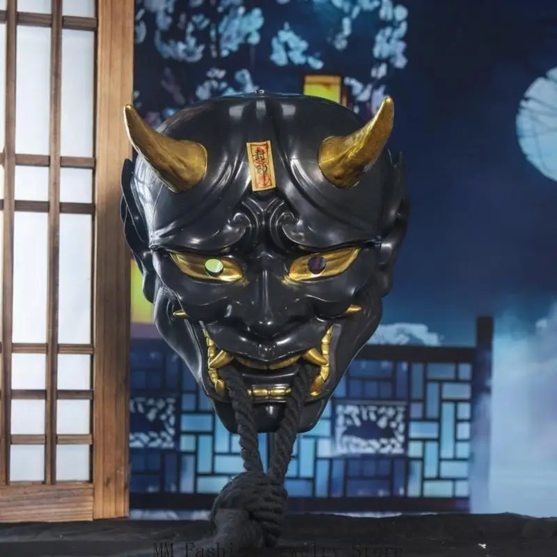 

D0UB Японская Маска Страшная Полнолицевая Маска Демоны Маска Маскарадная Маска Хэллоуин Костюм Маска Партия Маска