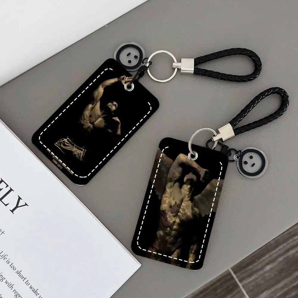 

Zyzz Kraft Card Holde Applicable To Credit Cards Bus Card Rectangular Keychain Protective Cover