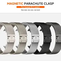 New Milanese Magnetic Strap For Huawei Watch Fit 4Pro 4 3 Metal Loop Bracelet SmartWatch Wristband For Huawei Fit 2 1 Steel Band