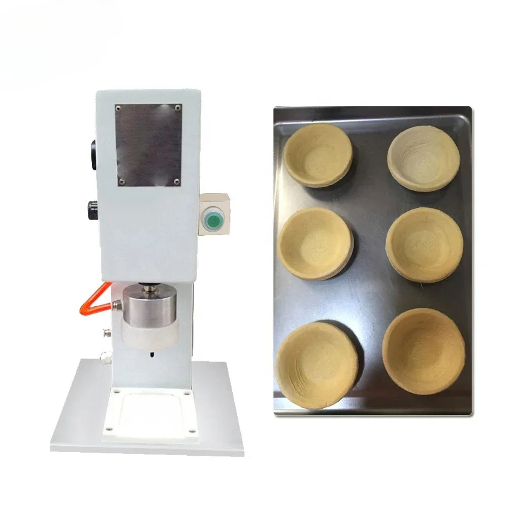 Low Cost Safety Pneumatic Egg Tart Making Machine tart Press Machine Egg 0.2-0.3mpa 250*250mm 320*310*540mm 6kw,6kw GS