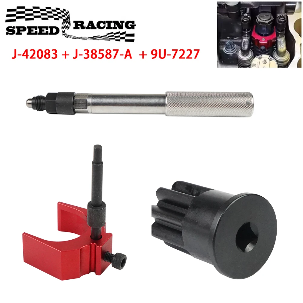 

J-42083 Automatic Timing Pin J-38587-A Engine Barring Socket 9U-7227 Injector Height Adjustment Gauge Tool for CAT Caterpillar