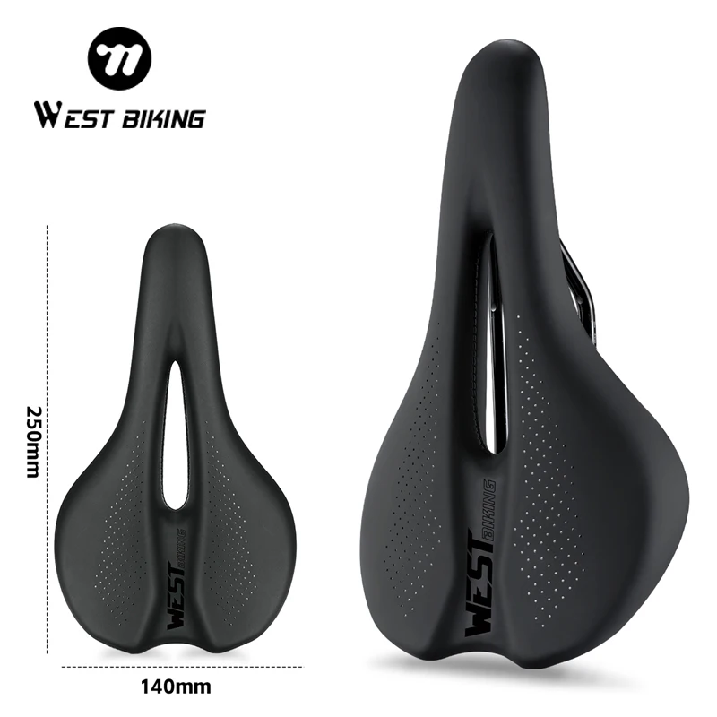 

WEST BIKING Bicycle Hollow Saddle Breathable High Rebound Short Nose Cycling Seat Mountain Road Bike Outdoor Sport Accessories