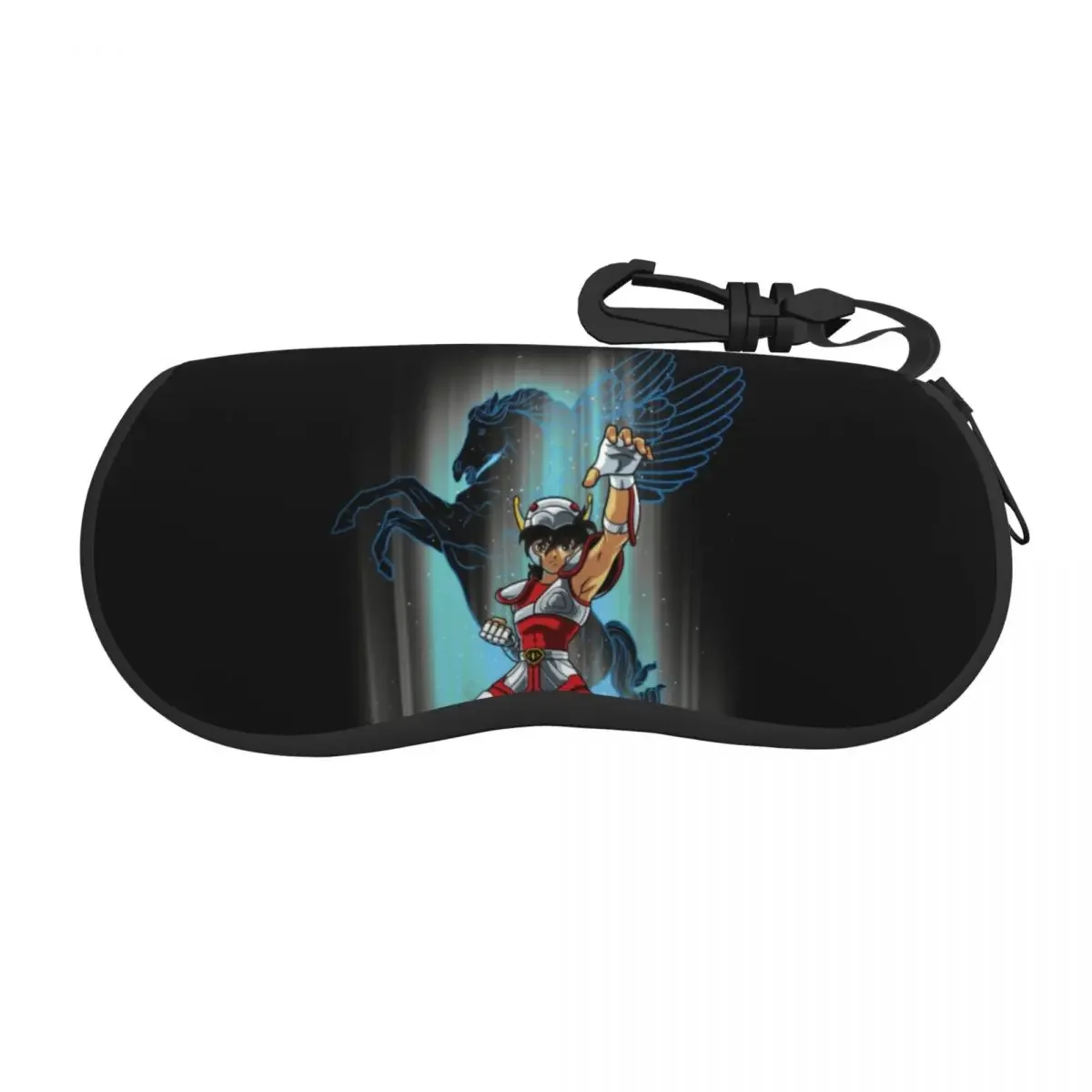 Custom Seyia Of Pegasus Shell Glasses Case Unisex Saint Seiya Knights of the Zodiac Eyeglasses Case Sunglasses Protector Box