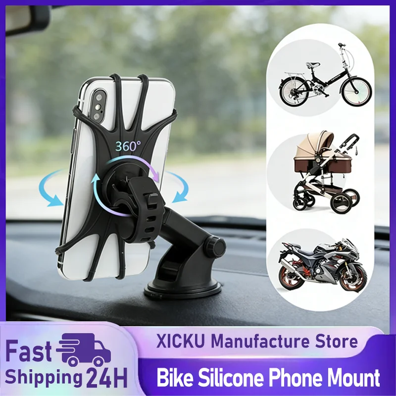 Bike Phone Holder Bicycle Mobile Cellphone Holder Motorcycle Suporte Celular For iPhone Samsung Xiaomi Gsm Houder Fiets