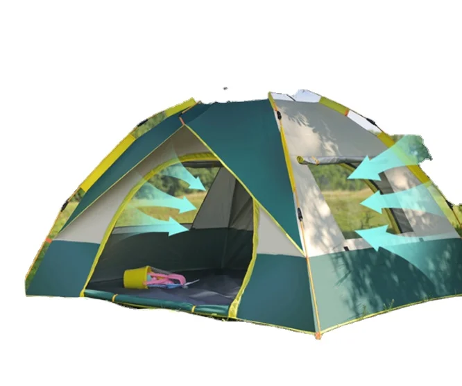 Outdoor Portable Folding Camping Tent with Automatic Thickening Rain Proof