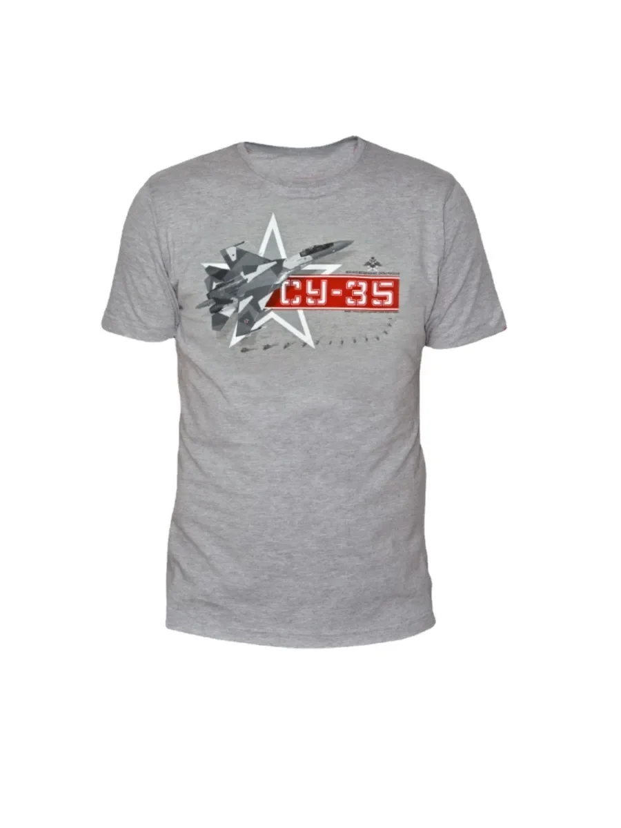Unique Russian Air Force Sukhoi Su-35 Fighter Printed T-Shirt. Summer Cotton O-Neck Short Sleeve Mens T Shirt New S-3XL